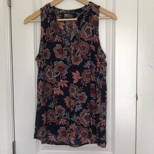 Floral sleeveless tank